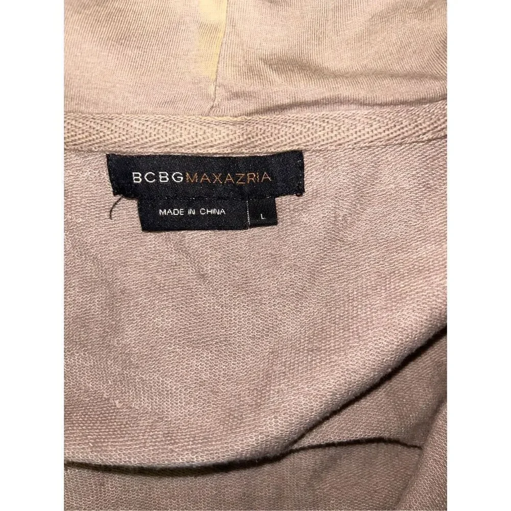 BCBG Maxazaria full zip up bling hoodie size large